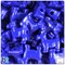BeadTin Royal Blue Opaque 24mm Scotty Dog Plastic Pony Beads (24pcs)